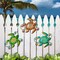 Metal Sea Turtle Beach Wall Decor Beach Themed Bathroom Decor Sea Turtle Wall Decor Ocean Theme Marine Coastal Decor Rustic Cottage Decor for Bathroom Holiday Decorations Set of 3